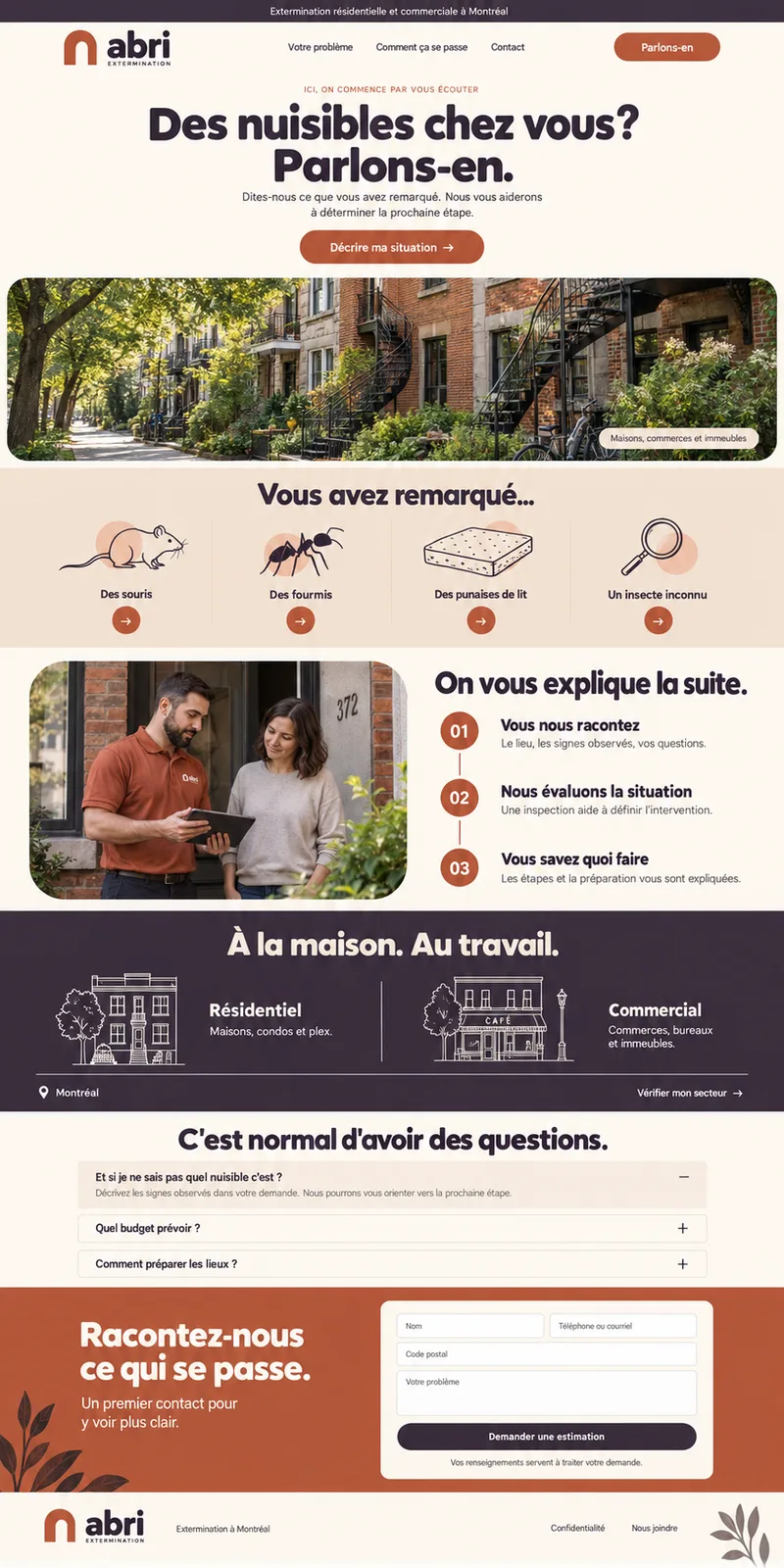 Vision 3 — abri de proximité